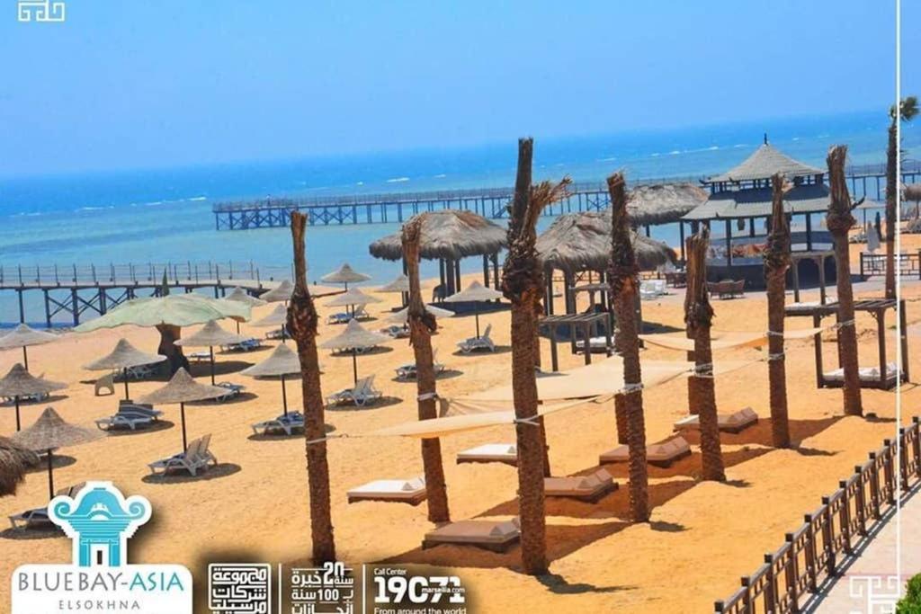 Amazing Chalet At Bluebay Asian Resort Pool View - Families Only Ain Suchna Exterior foto